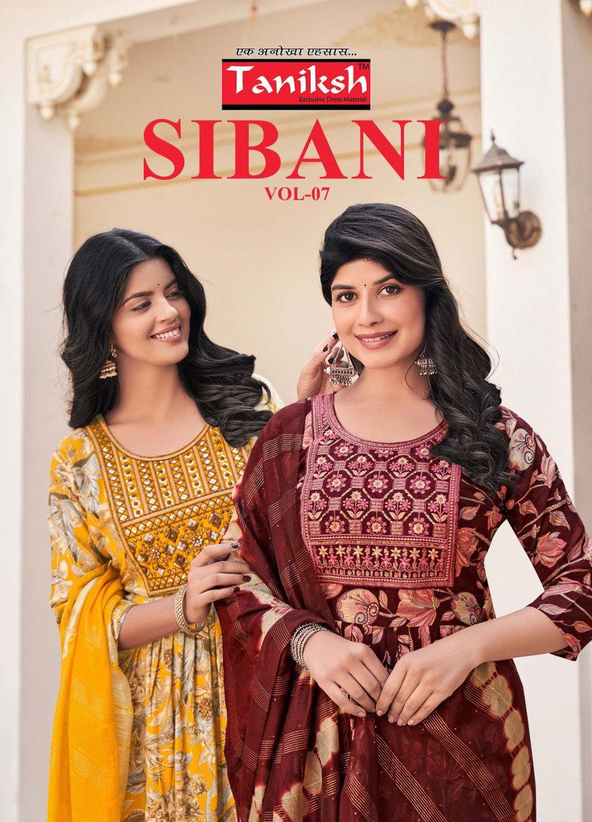 SIBANI VOL 7 BY TANIKSH DESIGNER ANARKALI SALWAR SUIT WHOLESALER IN INDIA 1