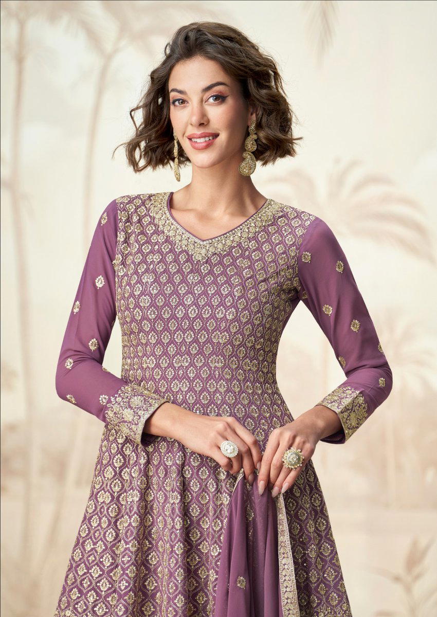 JAISMIN BY AASHIRWAD CREATION DESIGNER GEORGETTE SALWAR SUIT WHOLESALER IN INDIA 1