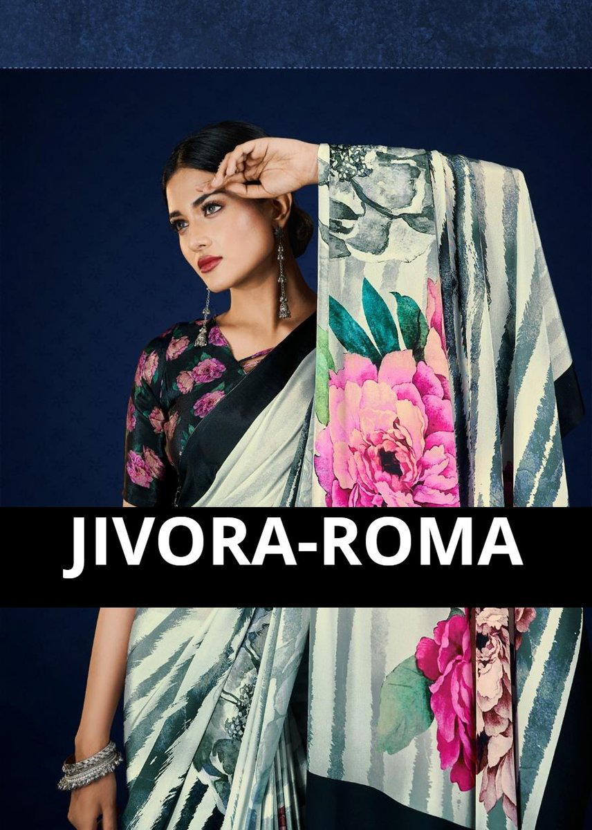 JIVORA ROMA 1001 TO 1012 DESIGNER SAREE WHOLESALER IN SURAT 1