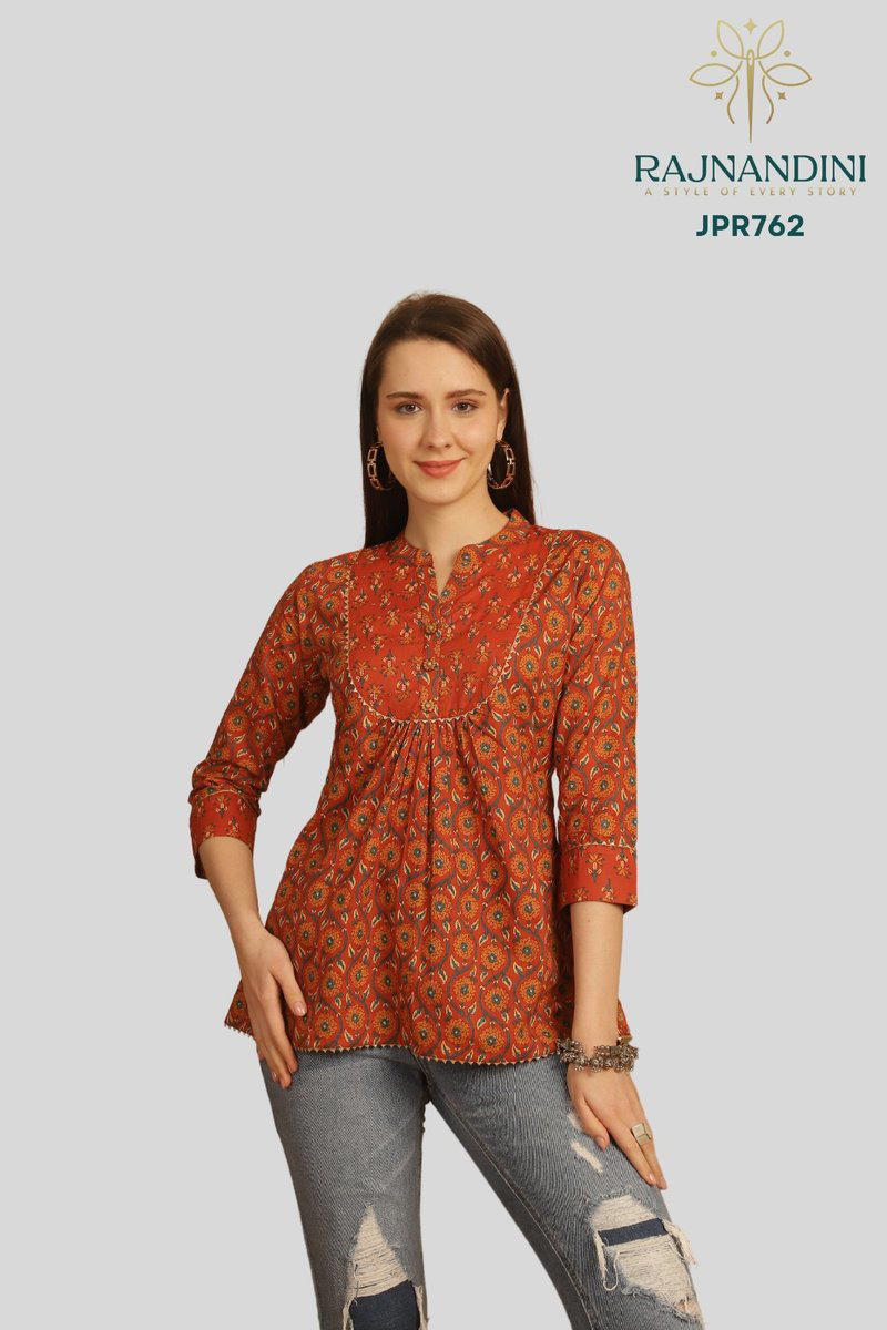 RAJNANDINI AARADHYA VOL-22 JPR703 TO JPR785 NX DESIGNER PRINTED TOP WHOLESALER IN SURAT 1