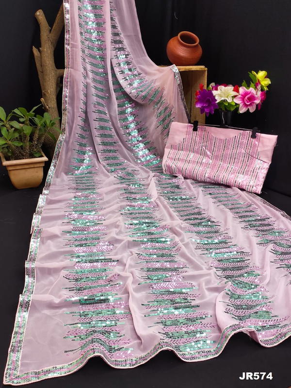 D.NO. JR574 BY SAGAR IMPEX GEORGETTE SAREE WHOLESALER IN INDIA