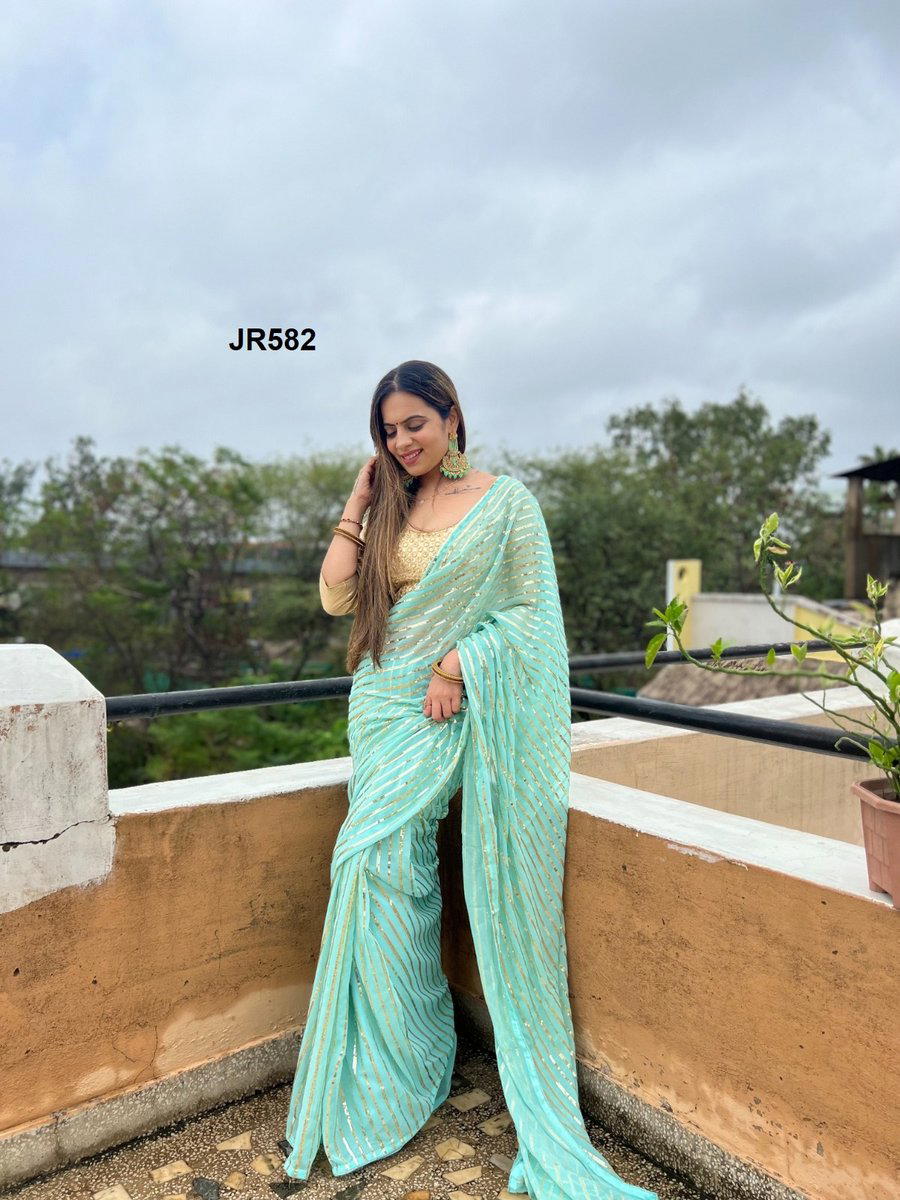 D.NO. JR582 BY JR GEORGETTE SAREE MANUFACTURER IN INDIA 1