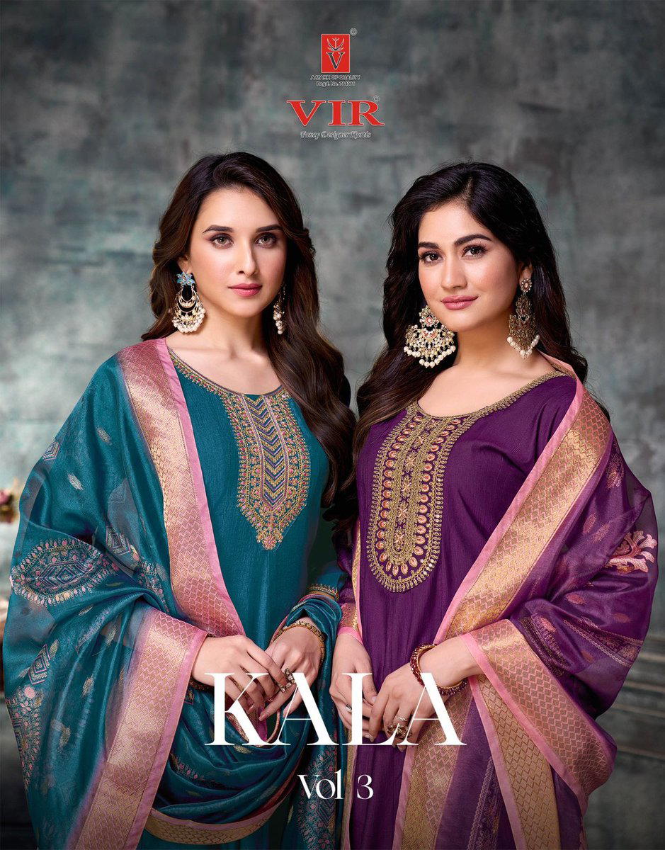 KALA VOL 3 BY VIR DESIGNER SALWAR SUIT WHOLESALER IN INDIA 1