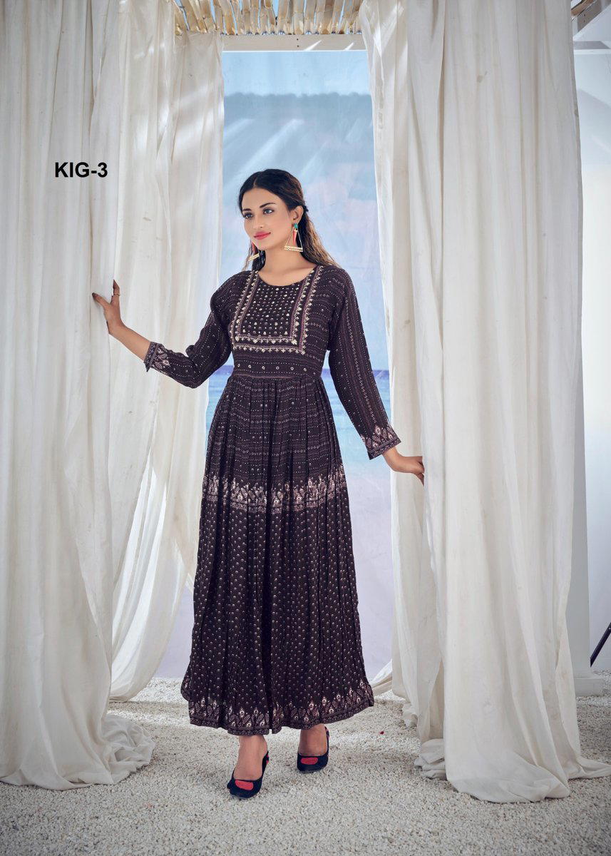 D.NO. KIG-1 TO KIG-11 BY AMOHA VISCODE MUSLIN WHOLESALER IN INDIA 1