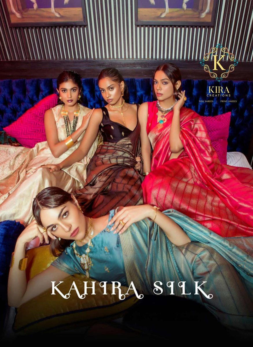 KIRA KAHIRA SILK 16000 TO 16011 DESIGNER SILK SAREE WHOLESALER IN INDIA 1