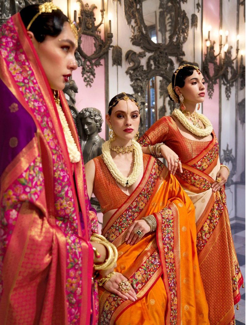 KRESHVA MAITRI 454 TO 462 DESIGNER BANARASI SILK SAREE WHOLESALER IN INDIA 1
