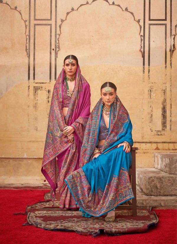 KRESHVA RAMBHA 845 TO 852 DESIGNER SILK SAREE WHOLESALER IN INDIA