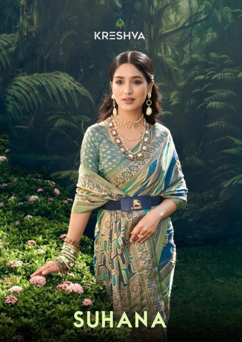 KRESHVA SUHANA 1039 TO 1042 DESIGNER GEORGETTE SAREE WHOLESALER IN INDIA 1