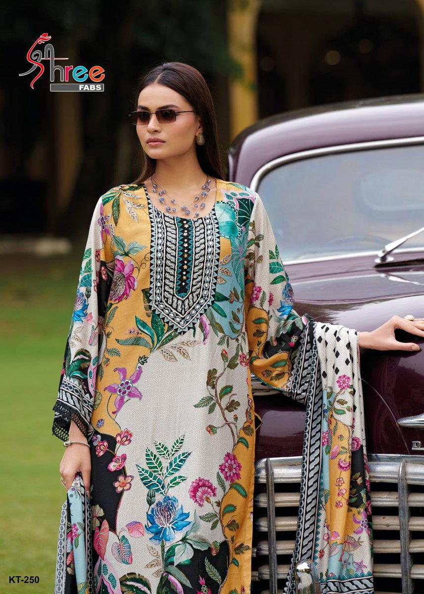KT - 250 BY SHREE FAB DESIGNER VISCOUS SALWAR SUIT WHOLESALER IN INDIA 1