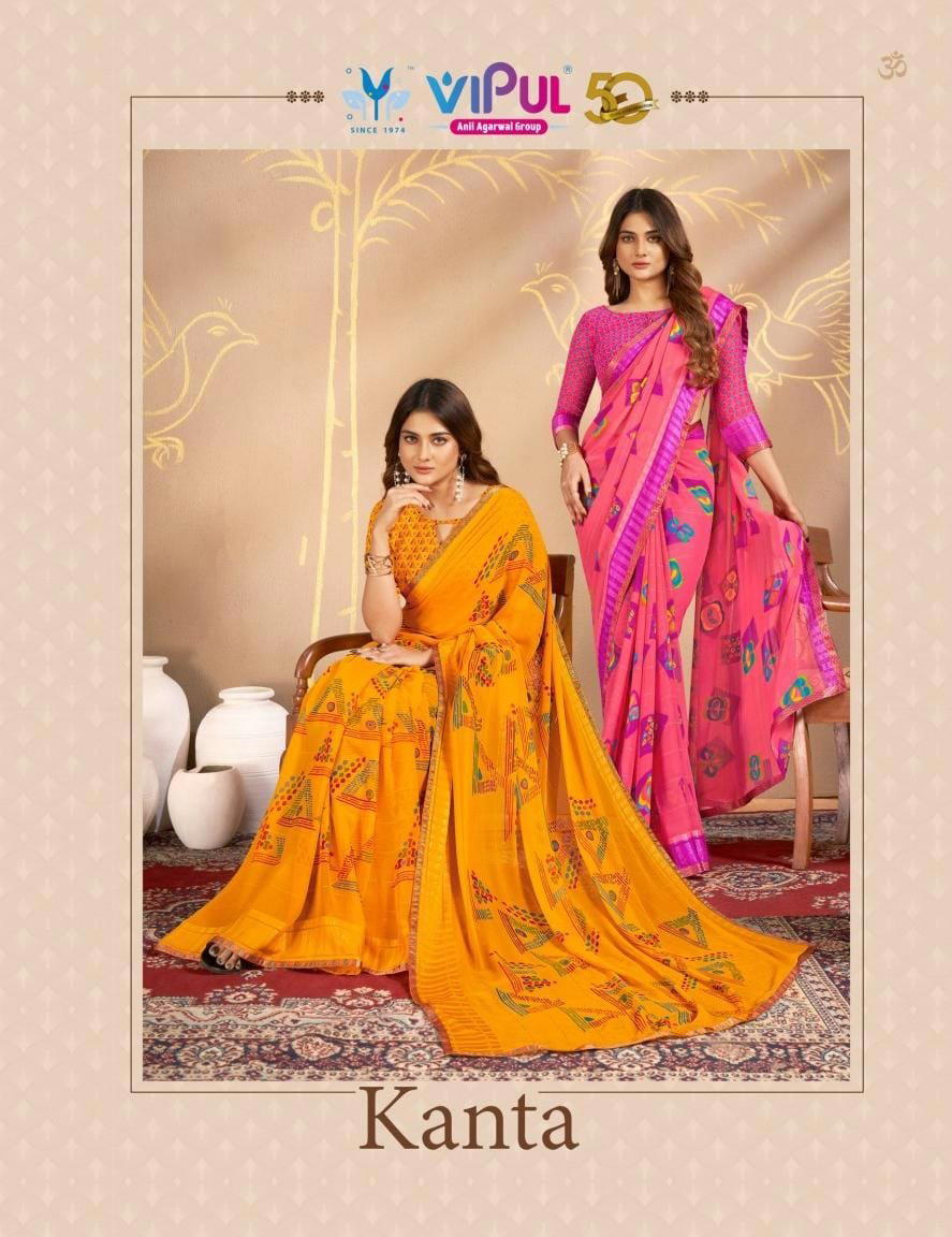 Kanta BY VIPUL SAREE DESIGNER SHIMMER SAREES WHOLESALER IN INDIA 1