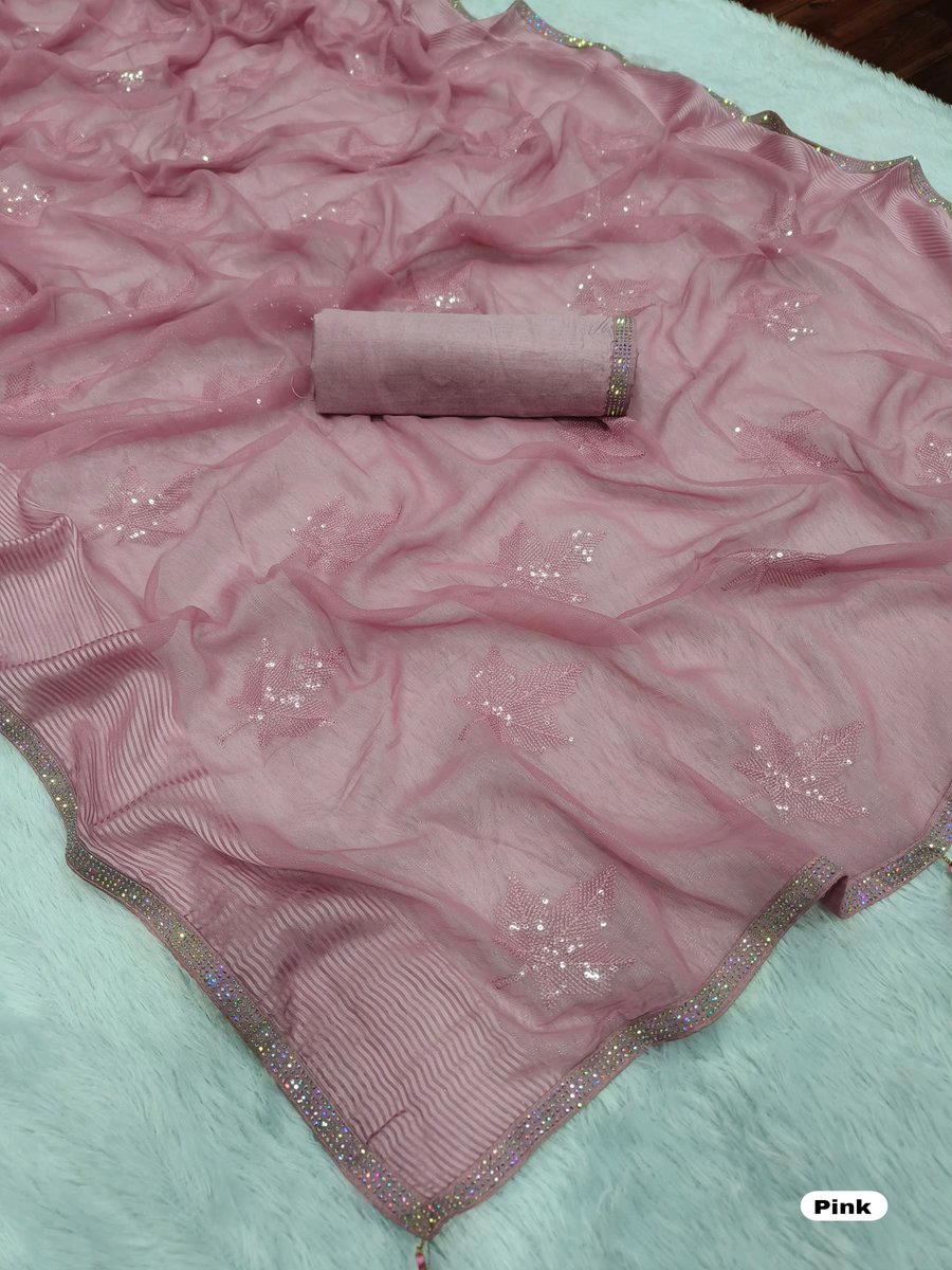 MAGIC SPRINKLES BOLLYWOOD DESIGNER EMBROIDERY SAREE WHOLESALER IN INDIA 1