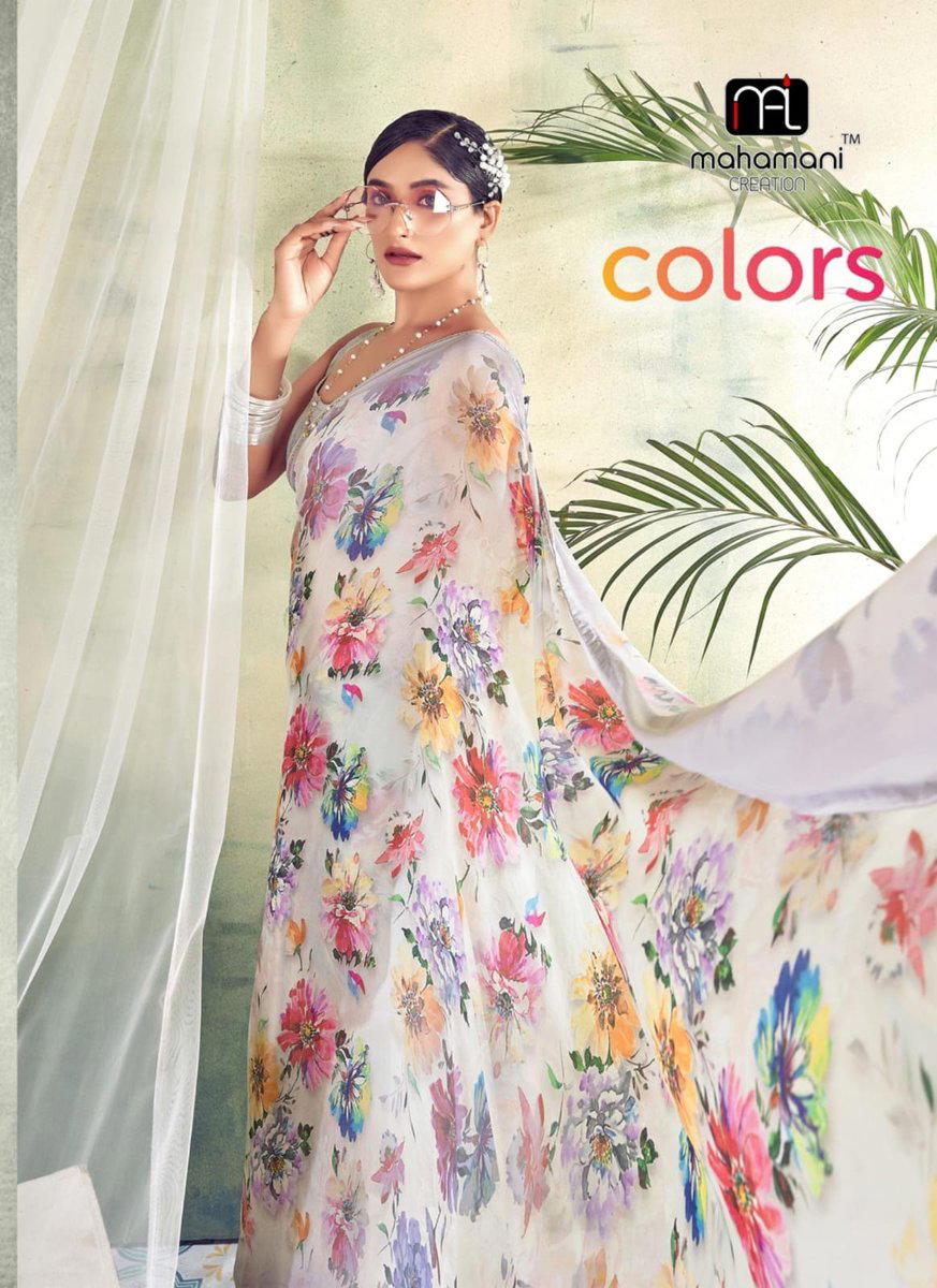 COLORS BY MAHAMANI CREATION FANCY SAREE MANUFACTURER IN INDIA 1