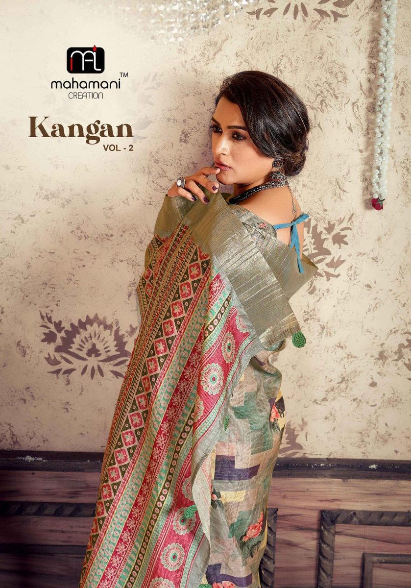 KANGAN VOL-02 BY MAHAMANI CREATION SILK SAREE MANUFACTURER IN INDIA 1