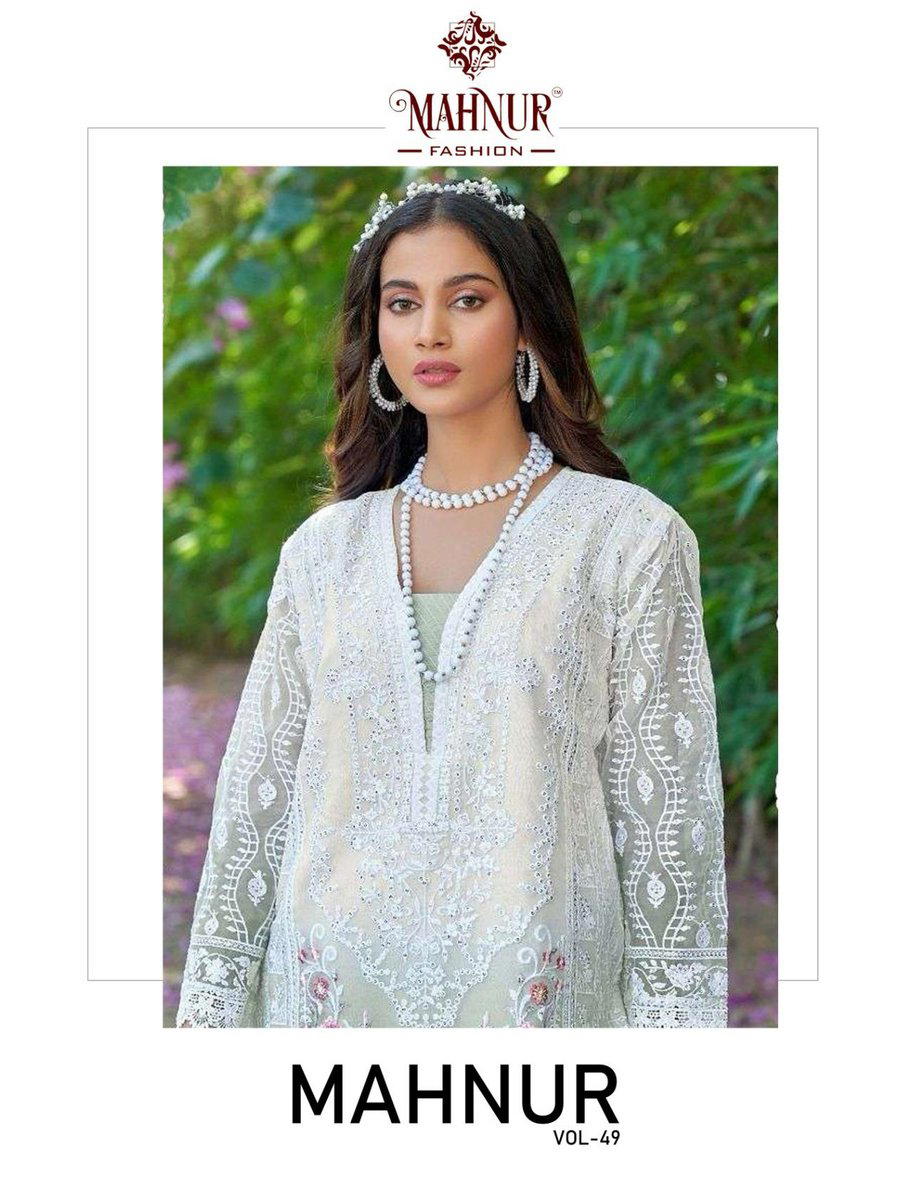 MAHNUR MAHNUR VOL-49 49001 & 49002 DESIGNER SALWAR SUIT WHOLESALER IN INDIA 1