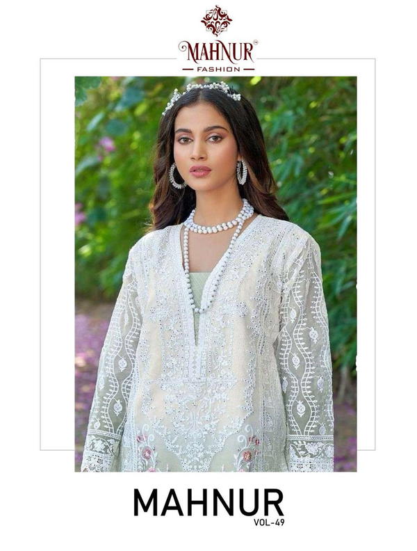 MAHNUR MAHNUR VOL-49 49001 & 49002 DESIGNER SALWAR SUIT WHOLESALER IN INDIA
