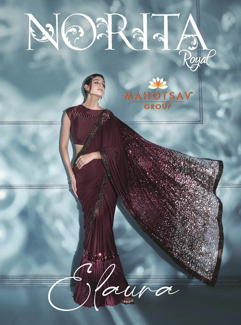 ELAURA BY MAHOTSAV EMBROIDERY SAREE MANUFACTURER IN INDIA 1