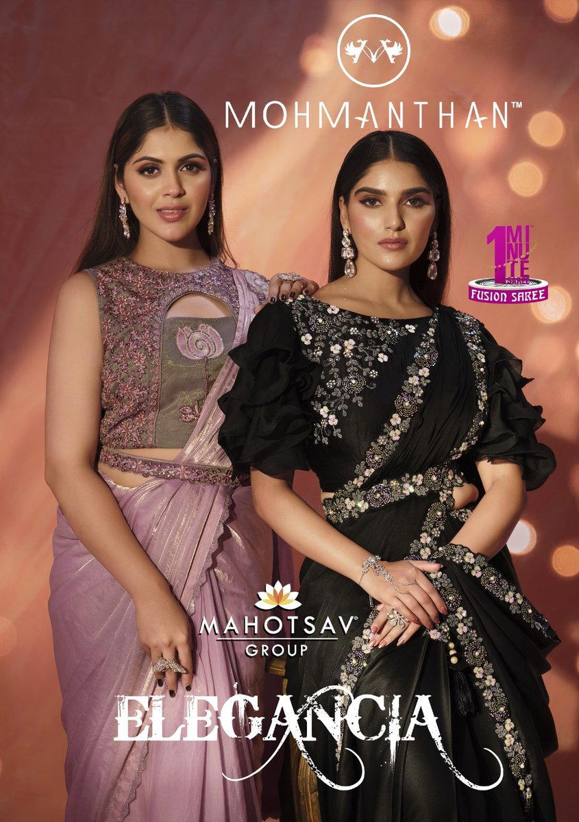 ELEGANCIA BY MAHOTSAV CREPE SILK SAREE WHOLESALER IN INDIA 1