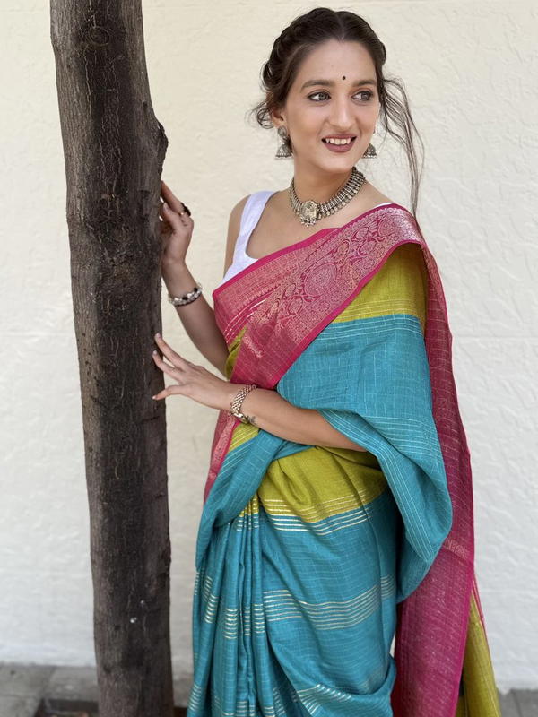 MIRA BELA SUPER DOLA CHEX WITH FOIL PRINT MB122 TO MB129 DESIGNER DOLA SILK SAREE WHOLESALER IN INDIA
