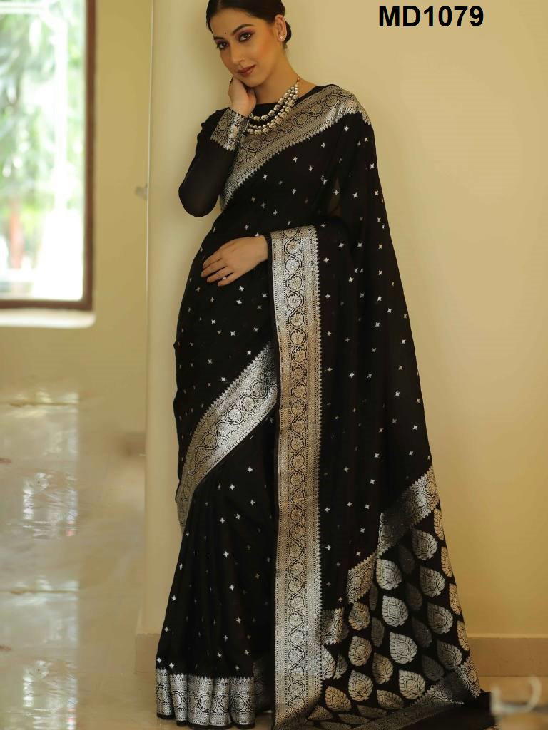 D.NO. MD1079 BY FASHION BERRY BANARASI SILK SAREE MANUFACTURER IN INDIA 1
