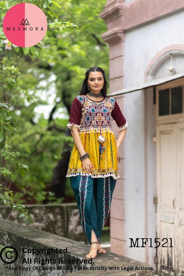 MESMORA KATPUTLI KEDIA VOL-02 MF1521 TO MF1527 TRADITIONAL DESIGNER KURTI WHOLESALER IN INDIA