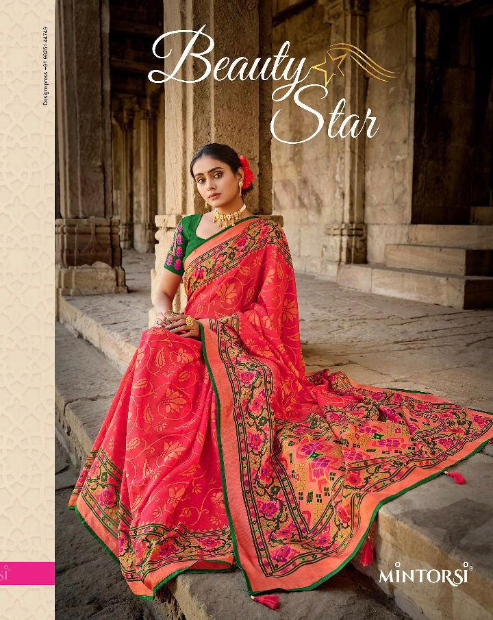 BEAUTY STAR BY MINTORSI PRINTED SAREE WHOLESALER IN SURAT 1