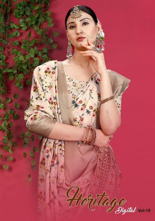 HERITAGE DIGITAL VOL-10 BY MINTORSI BANARASI SILK SAREE MANUFACTURER IN INDIA