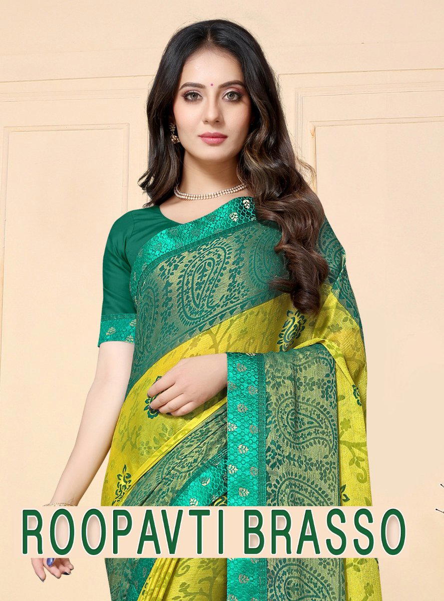 MINTORSI ROOPVATI BRASSO ALL HIT DESIGNS BRASSO SAREE WHOLESALER IN SURAT 1
