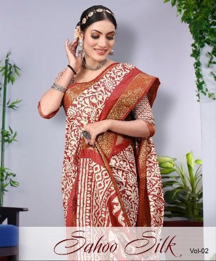 MINTORSI SAHOO SILK VOL 2 201 TO 208 BANARSI SILK SAREE WHOLESALER IN INDA 1