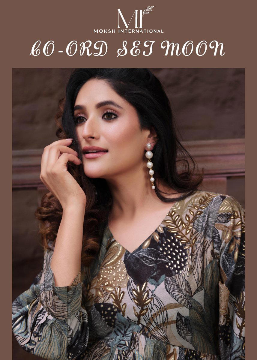 CO-ORD SET MOON BY MOKSH CHANDERI SALWAR KAMEEZ MANUFACTURER IN INDIA 1