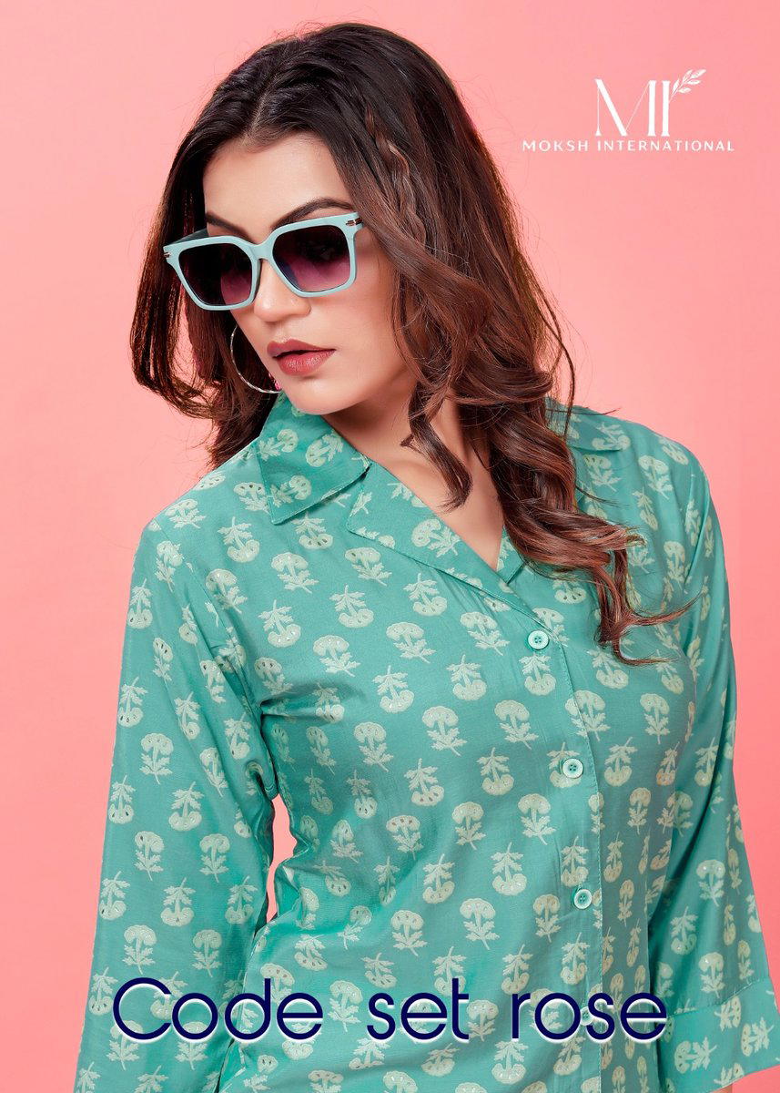 CODE SET ROSE BY MOKSH ROYAL SILK WESTERN WEAR WHOLESALER IN INDIA 1