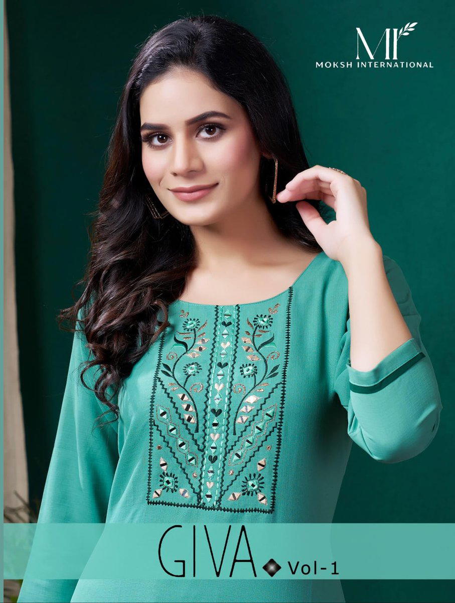MOKSH GIVA VOL-01 669 TO 672 DESIGNER COTTON TOP WHOLESALER IN INDIA 1