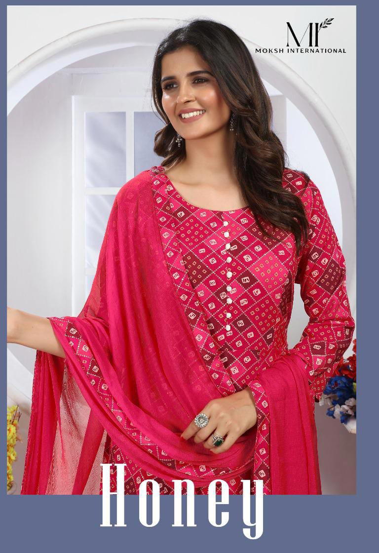 MOKSH HONEY VOL-01 4111 TO 4115 DESIGNER GOWN WHOLESALER IN INDIA 1