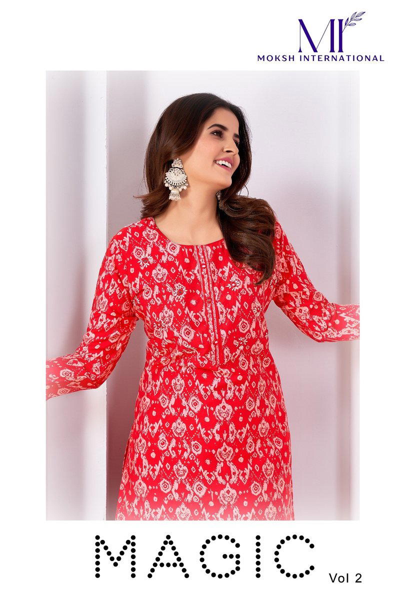 MAGIC VOL-2 BY MOKSH ROYAL SILK SALWAR KAMEEZ WHOLESALER IN INDIA 1