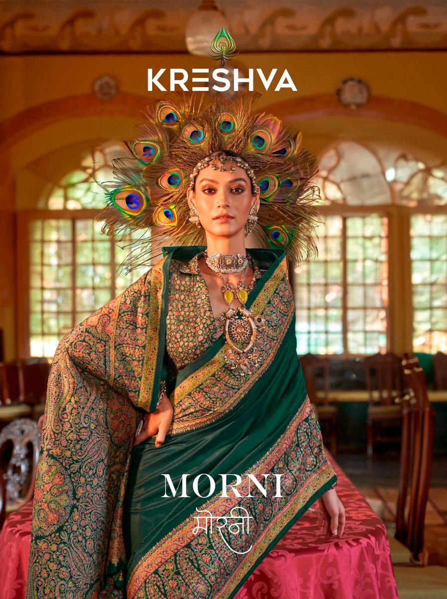 MORNI BY KRESHVA DESIGNER SILK SAREES WHOLESALER IN INDIA 1