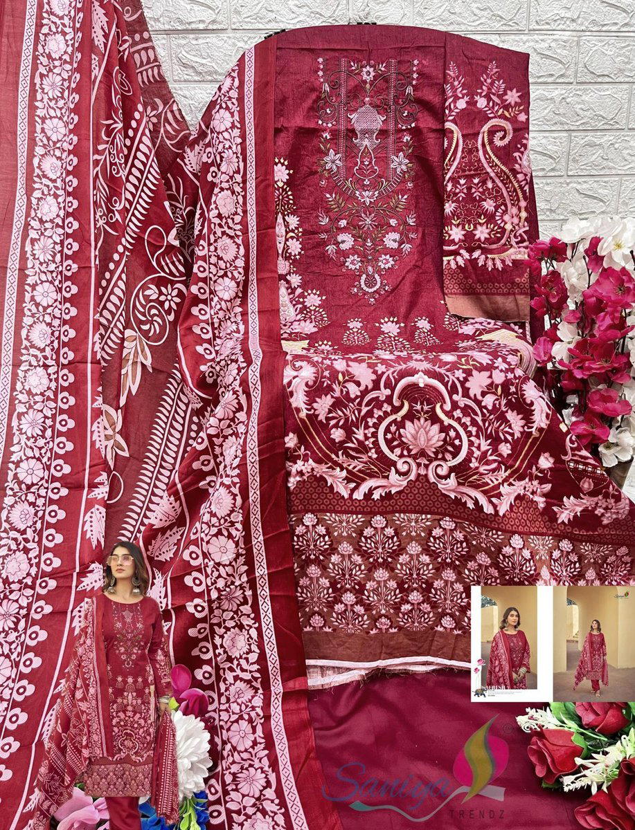 NAIRA Nx VOL -56 BY SANIYA TRENDZ DESIGNER COTTON SALWAR SUIT WHOLESALER IN INDIA 1