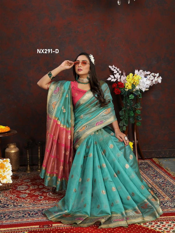 D.NO. NX291-A TO NX291-F BY MURTI NX SILK SAREE WHOLESALER IN INDIA