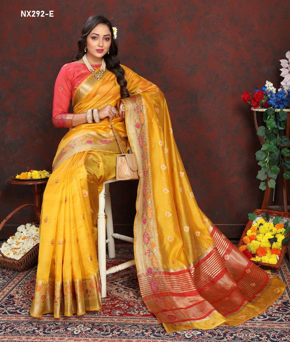 D.NO. NX292-A TO NX292-F BY MURTI NX SILK SAREE WHOLESALER IN INDIA 1