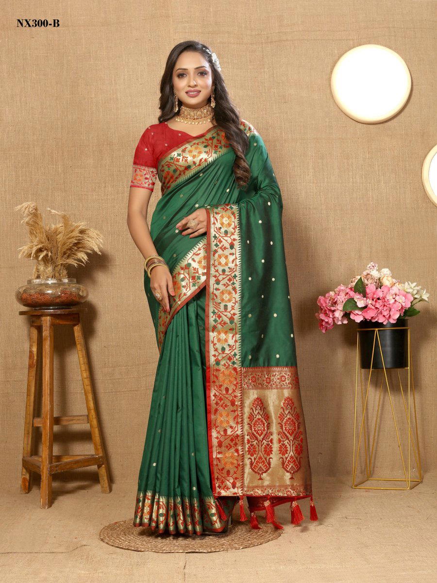 MURTI NX NX300-A TO NX300-F DESIGNER SILK SAREE WHOLESALER IN SUART 1