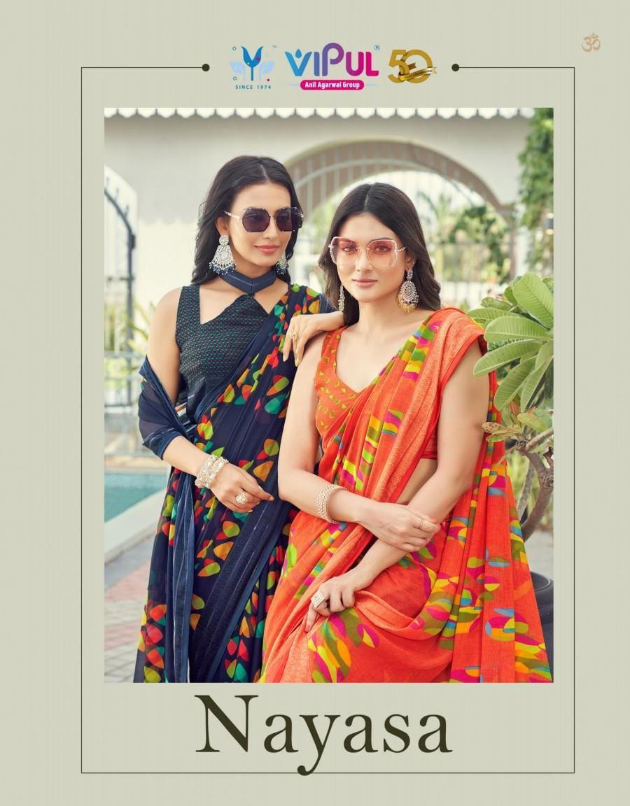 Nayasa BY VIPUL SAREE DESIGNER SHIMMER SAREES WHOLESALER IN INDIA 1