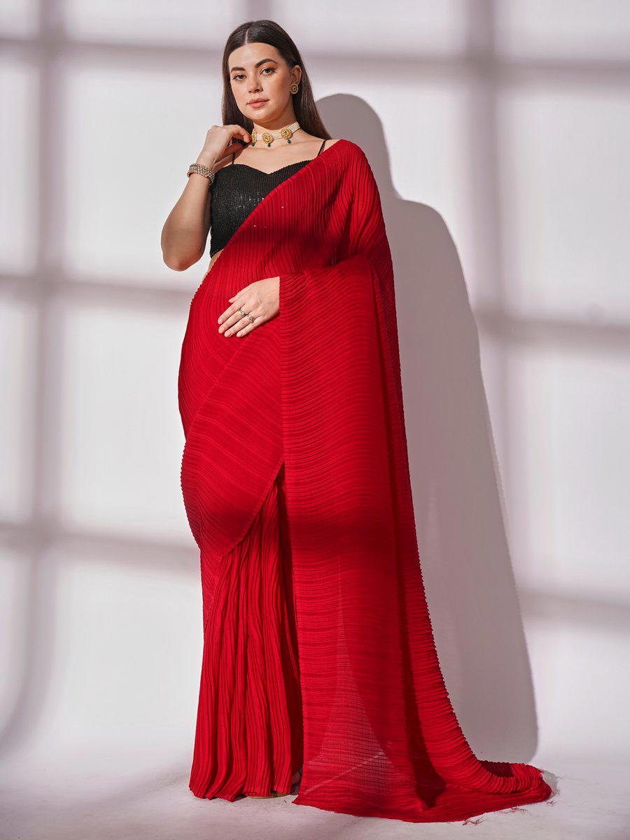 LAXMINAM OP-181 DESIGNER CHIFFON SAREE WHOLESALER IN INDIA 1