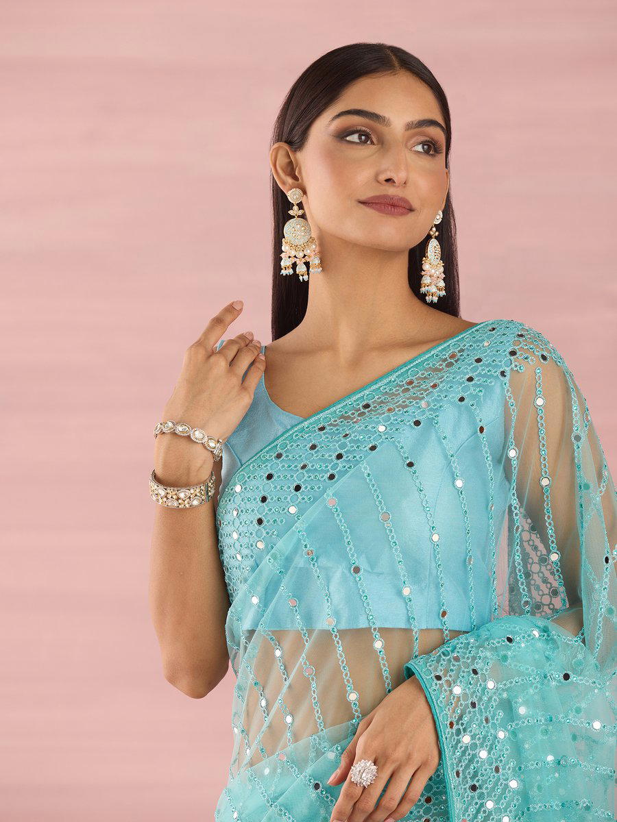 LAXMINAM OP-375 DESIGNER SOFT NET SAREE WHOLESALER IN INDIA 1
