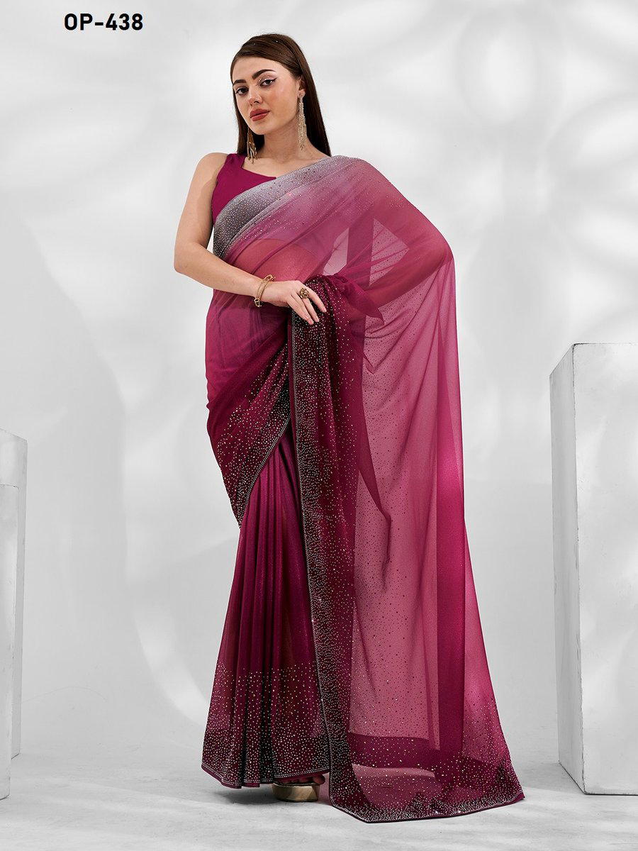 D.NO. OP 438 BY LAXMINAM LYCRA SAREE MANUFACTURER IN INDIA 1