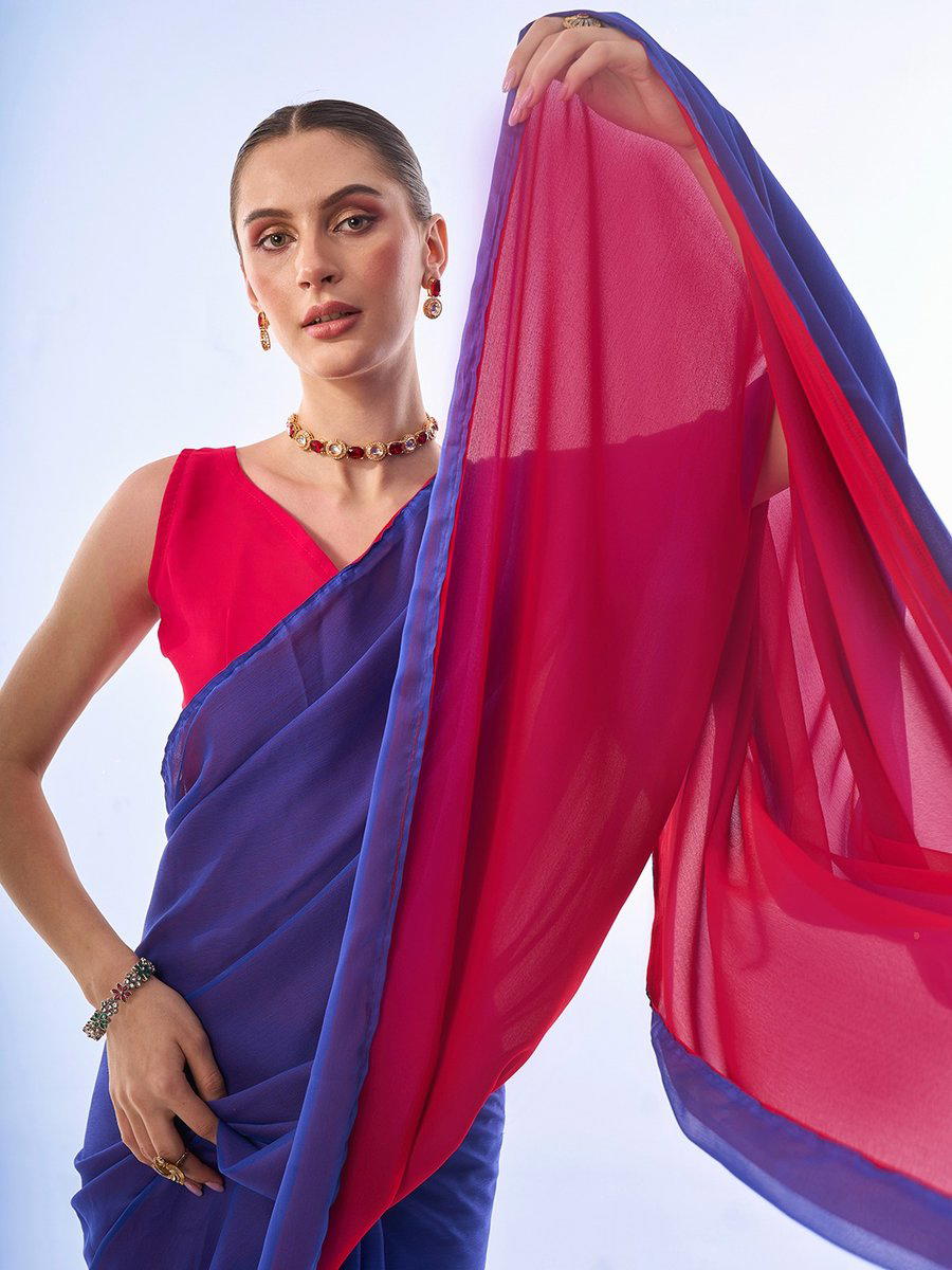 LAXMINAM OP-493 DESIGNER GEORGETTE SAREE WHOLESALER IN INDIA 1