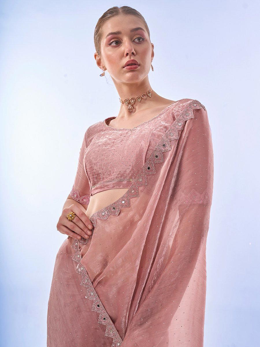 LAXMINAM OP-518 DESIGNER BURBERRY SAREE WHOLESALER IN SURAT 1