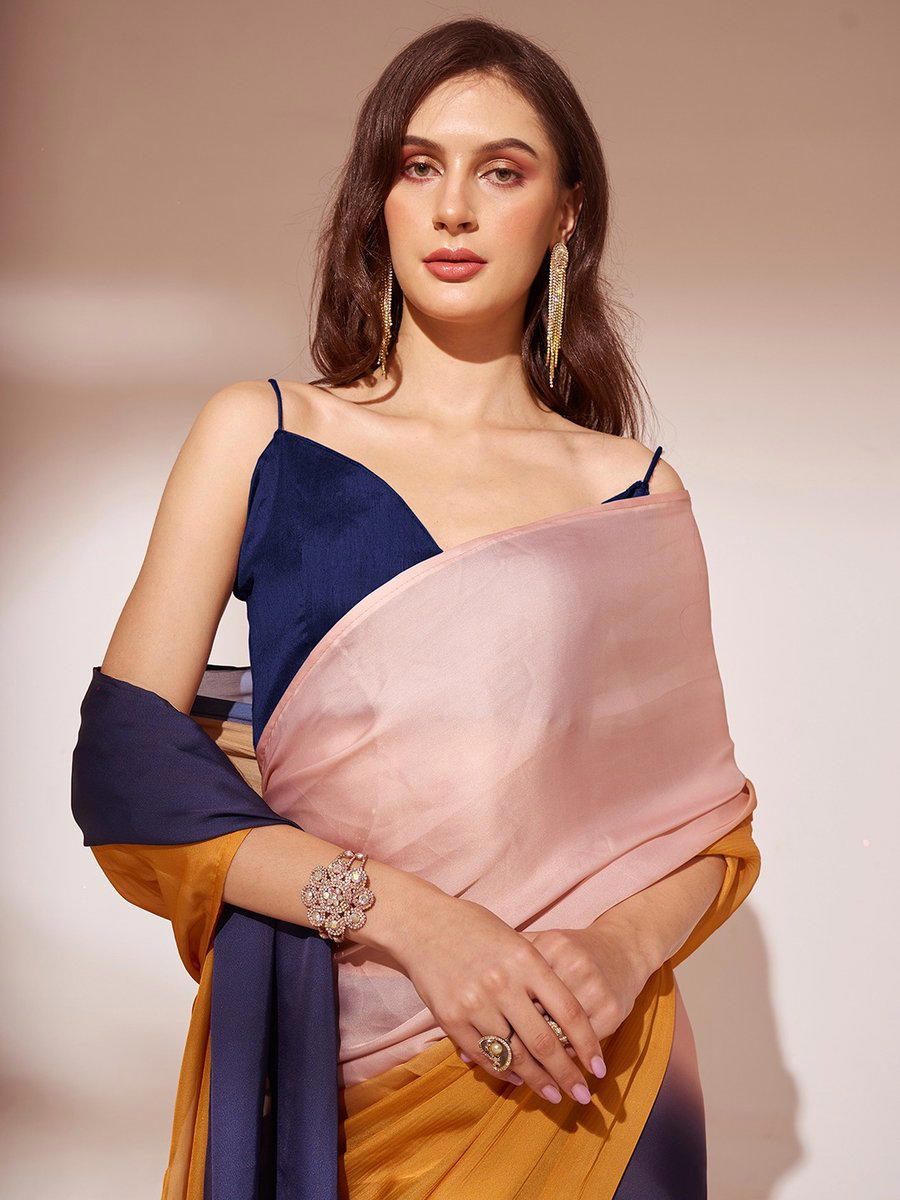 LAXMINAM OP-526 DESIGNER GEORGETTE SAREE WHOLESALER IN INDIA 1