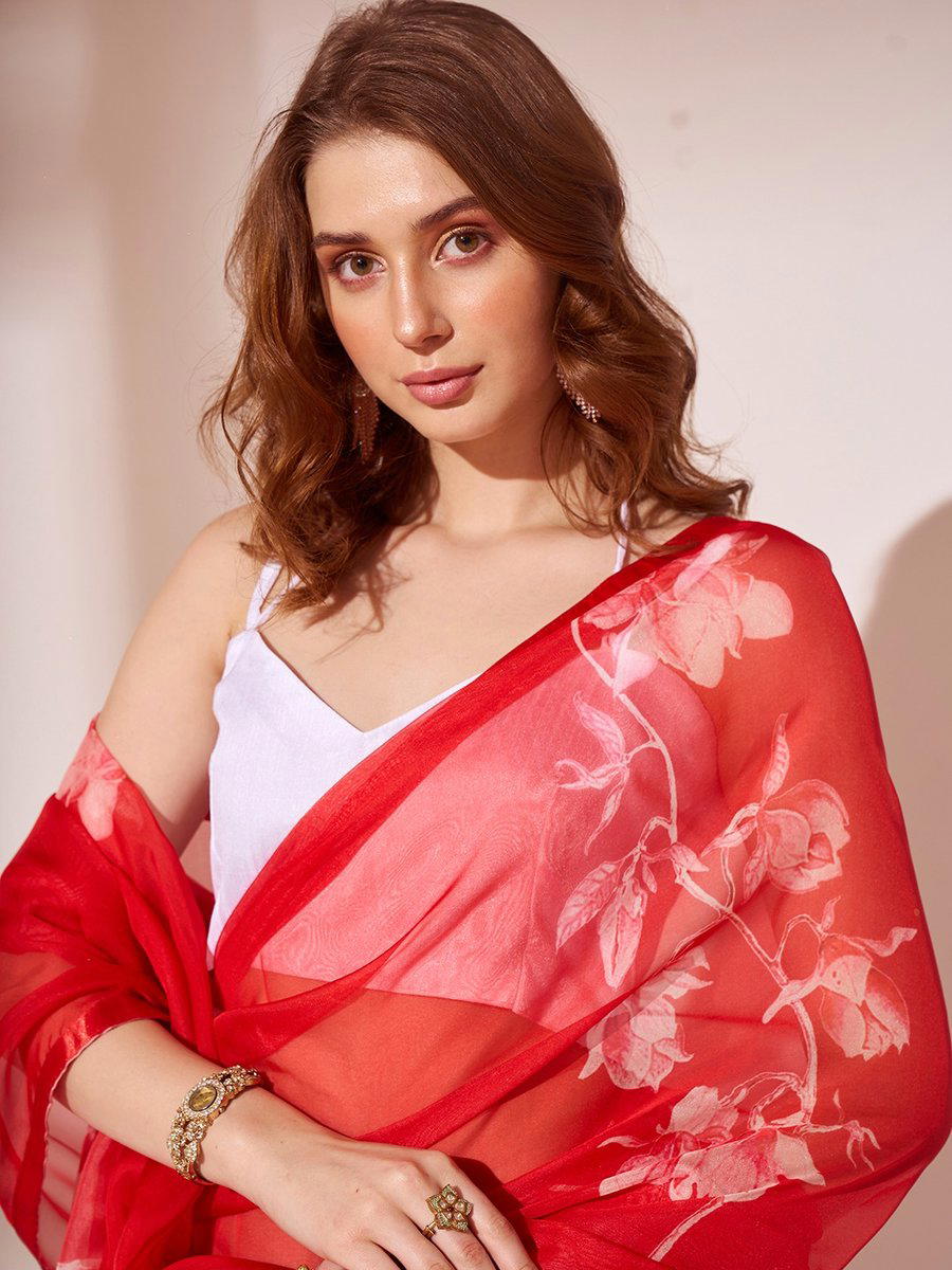LAXMINAM OP-529 DESIGNER ORGANZA SAREE WHOLESALER IN INDIA 1