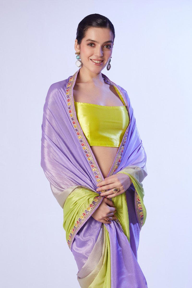 LAXMINAM OP-802 DESIGNER CHINNON SAREE WHOLESALER IN SURAT 1
