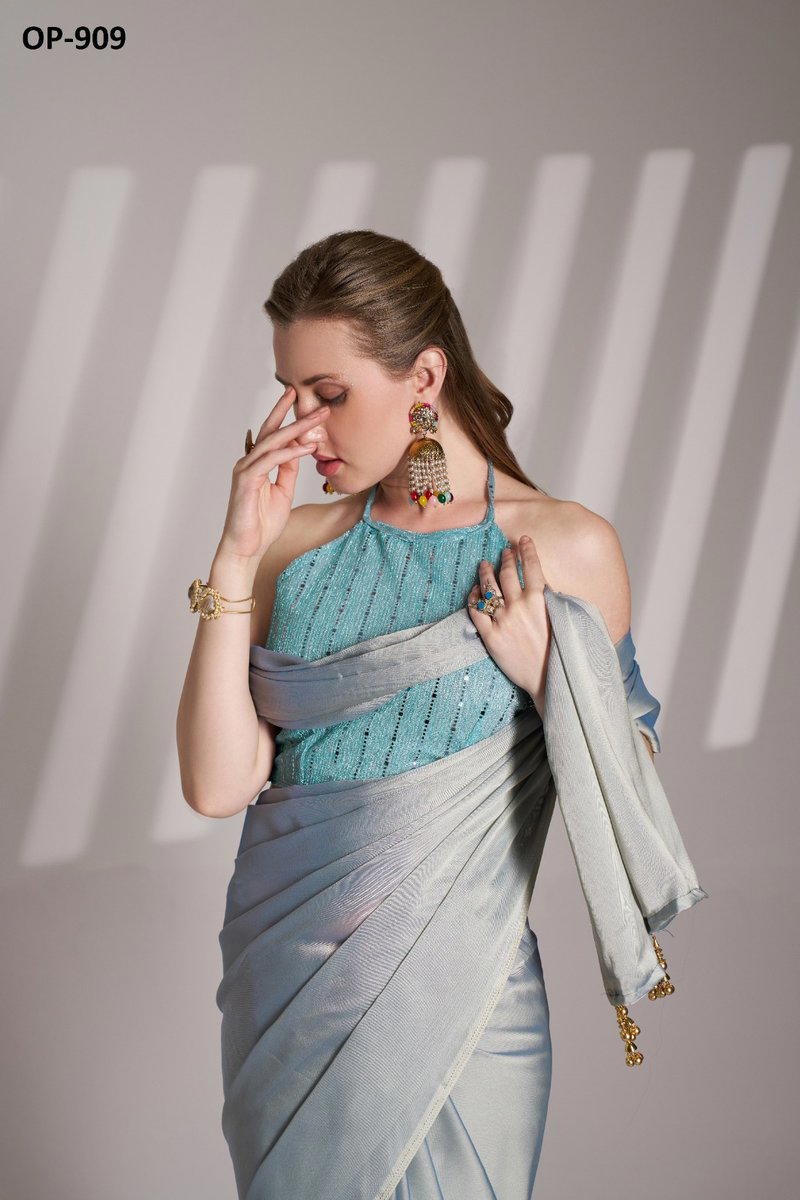 LAXMINAM OP-909 DESIGNER SATIN RANGOLI SAREE WHOLESALER IN INDIA 1