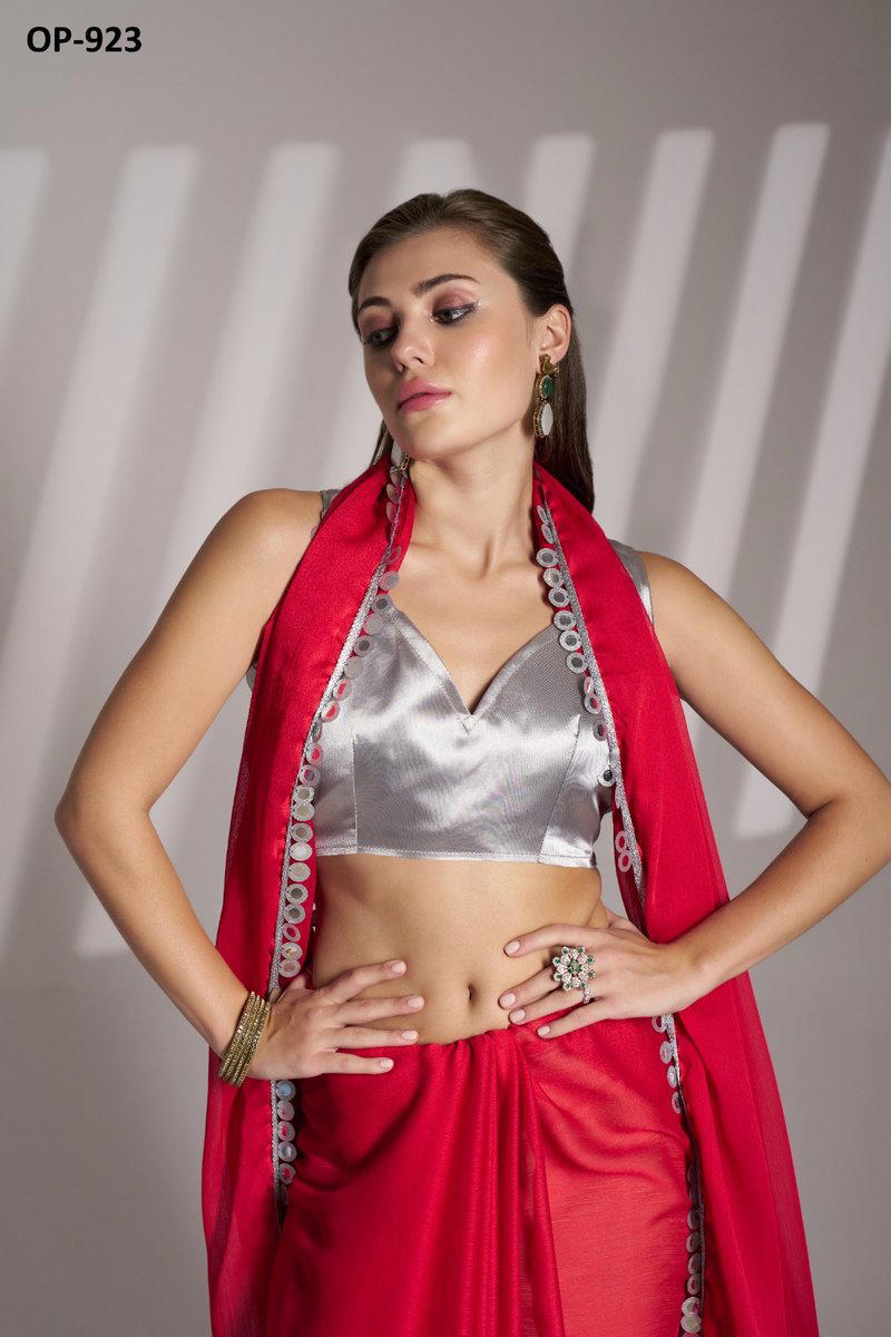 LAXMINAM OP-924 DESIGNER SATIN RANGOLI SAREE WHOLESALER IN INDIA 1
