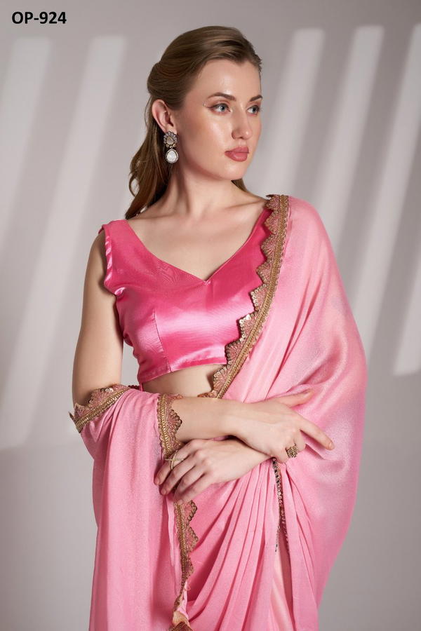 LAXMINAM OP-924DESIGNER CHIFFON SAREE WHOLESALER IN INDIA